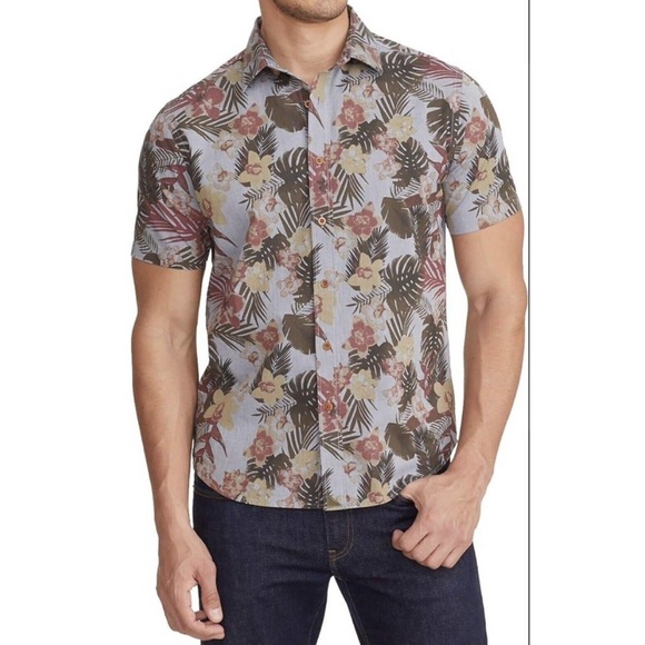UNTUCKit Other - UNTUCKit Men's Desisto Floral Tropical Short Sleeve Button Up Size XXL